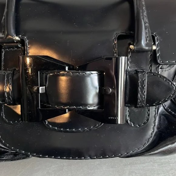 Gucci Large Queen Black Dialux Coated Canvas Tote - Picture 7 of 14